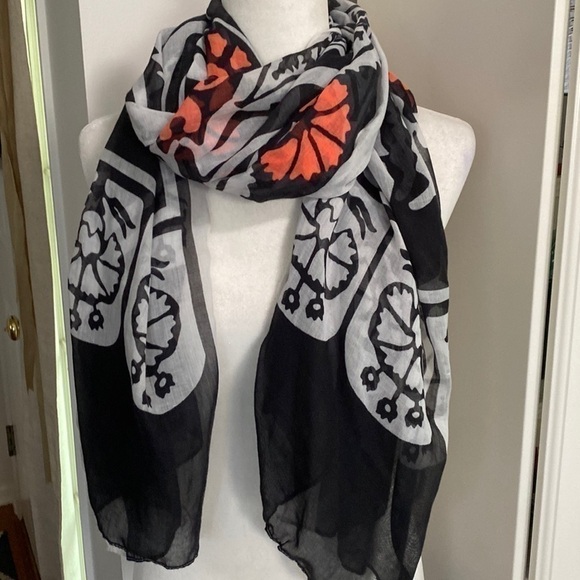 Zara Peach Orange Coral Black White Whimsical Bohemian Whimsigoth Cozy Warm Goth - Picture 7 of 16